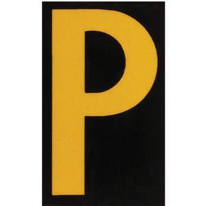 BRADY 5905-P Reflective Numbers And Letters P - Pack Of 25 | AA6TKB 14V831