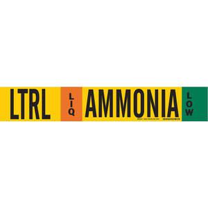 BRADY 59933 Ammonia Pipe Marker Ltrl 8 Inch And Above | AF4APW 8NC39