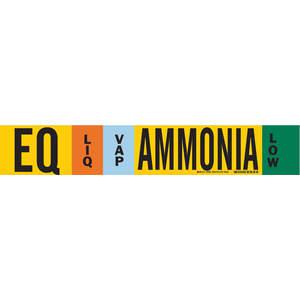 BRADY 59982 Ammonia Pipe Marker Eq 8 Inch And Above | AF4ZWL 9TDM0