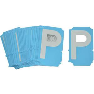 BRADY 6002-P Letter Label P Photoluminescent Polyester Tape PK25 | AH2LYK 29TR32