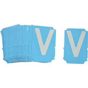 BRADY 6004-V Letter Label V Photolumineszierendes Polyesterband PK25 | AH2MBG 29TT09