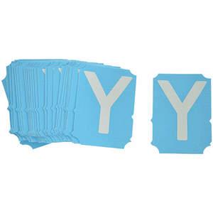 BRADY 6002-Y Letter Label Y Photoluminescent Polyester Tape PK25 | AH2LYV 29TR41