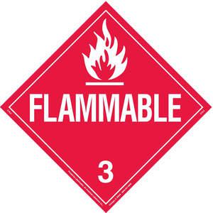 BRADY 63409 Vehicle Placard Flammable | AE9WYE 6N965