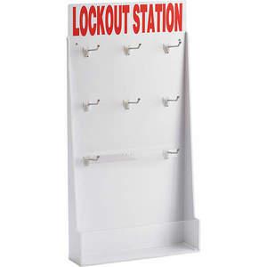 BRADY 65293 Lockout Station Unfilled Red/White 12 Inch Height | AH6DMN 35XM07