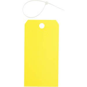 BRADY 65350 Blanko-Tag 5-3/4 x 3 Zoll gelb metrisch – Packung mit 25 Stück | AA7HET 15Y687