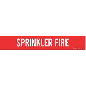 BRADY 7268-1 Pipe Marker Sprinkler Fire 2-1/2 To 7-7/8 In | AE9TDX 6M411