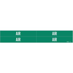 BRADY 7007-4 Rohrmarkierer Air Green 3/4 bis 2-3/8 Zoll | AD9JJL 4T565
