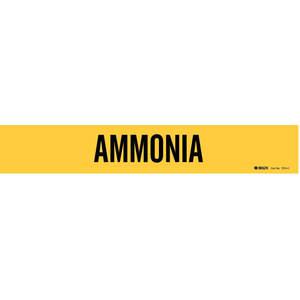BRADY 7014-1 Pipe Marker Ammonia Yellow 2-1/2 To 7-7/8 In | AD9JJM 4T566
