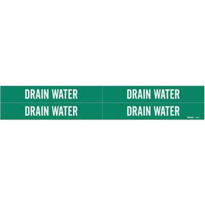 BRADY 7092-4 Rohrmarkierer für Abwasser, grün, 3/4 bis 2-3/8 Zoll | AF3TXL 8CXC8