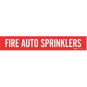 BRADY 7107-1 Rohrmarkierung, automatische Feuersprinkler, rot | AE9TDN 6M363