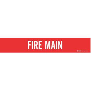 BRADY 7109-1HV Rohrmarkierer Fire Main Red 8 Zoll oder größer | AF3TJW 8CTT1