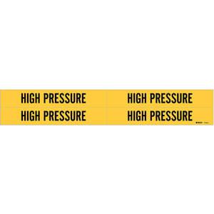 BRADY 7134-4 Pipe Marker High Pressure Y 3/4 To 2-3/8 In | AF4RFD 9GEW3