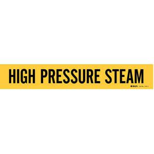 BRADY 7141-1HV Pipe Marker High Pressure Steam 8 Inch Or Greater | AE9WVN 6N620