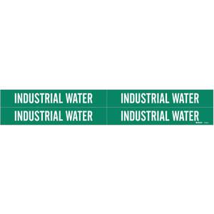 BRADY 7163-4 Rohrmarkierer Industriewasser 3/4 bis 2-3/8 Zoll | AE9TEJ 6M462