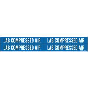 BRADY 7170-4 Pipe Marker Lab Compressed Air 3/4 To 2-3/8 | AF4AUN 8NDW4