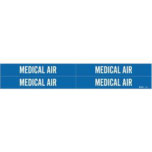 BRADY 7183-4 Rohrmarkierer Medical Air Schwarz 3/4 bis 2-3/8 Zoll | AE2ZJL 5AAZ5