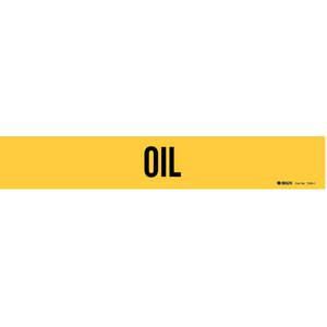 BRADY 7204-1 Pipe Marker Oil Yellow 2-1/2 To 7-7/8 In | AE2ZYQ 5ADL4