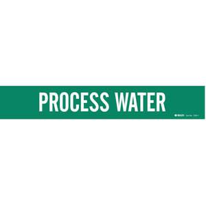 BRADY 7224-1HV Pipe Marker Process Water Green 8 Inch Or Greater | AE2ZZJ 5ADP5