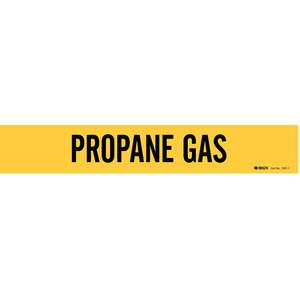 BRADY 7227-1 Pipe Marker Propane Gas Y 2-1/2 To 7-7/8 In | AE2ZZM 5ADP8