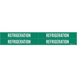 BRADY 7238-4 Pipe Marker Refrigeration 3/4 To 2-3/8 In | AF4LPL 9AGA6