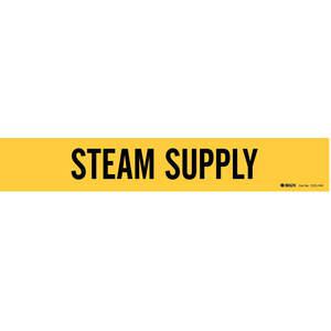 BRADY 7272-1 Pipe Marker Steam Supply 2-1/2 To 7-7/8 In | AE3ABN 5ADX2