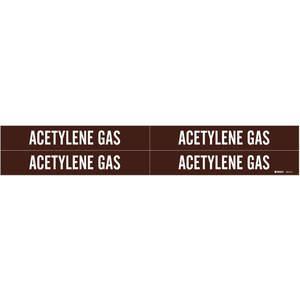 BRADY 7317-4 Rohrmarkierer Acetylengas 3/4 bis 2-3/8 Zoll | AE3AGX 5AEE3