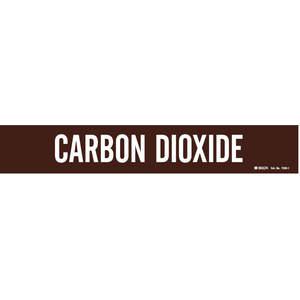 BRADY 7338-1 Pipe Marker Carbon Dioxide 2-1/2 To 7-7/8 In | AE3YXN 5GWT3