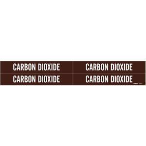 BRADY 7338-4 Pipe Marker Carbon Dioxide B3/4 To 2-3/8 In | AE3YXR 5GWT6