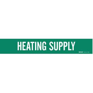 BRADY 7363-1 Pipe Marker Heating Supply 2-1/2 To 7-7/8 In | AC9HYJ 3GTR9