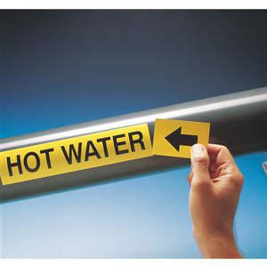 BRADY 20442 Rohrmarkierungs-Warmwasserversorgung 1 In.h | AF4YFH 9PV51