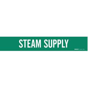 BRADY 7414-1 Pipe Marker Steam Supply Green 2-1/2 To 7-7/8 In | AE3ZDA 5GXD3