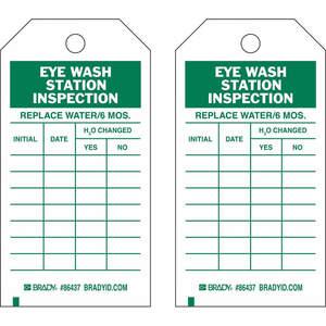 BRADY 86499 Inspection Tag 7 Inch Height x 4 Inch Width HD Poly. PK10 | AG9KUD 20TH02