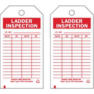 BRADY 86665 Lad Inspection Tag 5-3/4 x 3 Inch - Pack Of 100 | AF4UDV 9K964