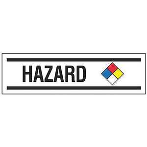 BRADY 8816 Hazardous Warning Label - Pack Of 100 | AF3QTK 8C255