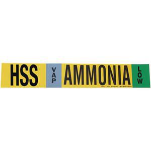 BRADY 90408 Ammonia Pipe Marker High Speed Steel 3 To 5in | AE9TFM 6M764
