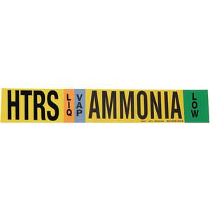BRADY 90410 Ammonia Pipe Marker Htrs 3 To 5in | AE9TFN 6M766