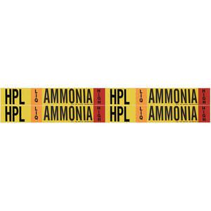 BRADY 90426 Ammonia Pipe Marker Hpl 1 To 2-1/2in | AF3TVB 8CWR7