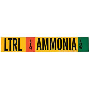 BRADY 90454 Ammoniak-Rohrmarkierer Ltrl 8 Zoll und höher | AF4CBT 8PJT9