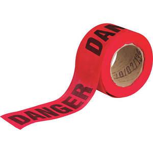 BRADY 91088 Barricade Tape Danger Black/Red 150 feet Length | AH6DMY 35XM18