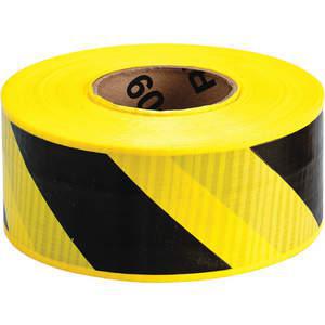 BRADY 91104 Barricade Tape Yellow/ Black 500ft x 3 In | AA7GTT 15Y426
