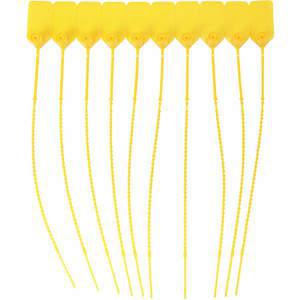 BRADY 95155 Pull Tight Seal Plastic Yellow - Pack Of 100 | AA7HKC 15Y790