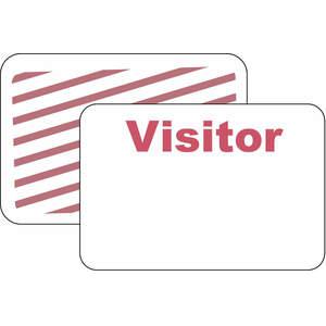 BRADY 95673 Visitor Badge 1 Week Red/white - Pack Of 500 | AD2QUB 3TLR6