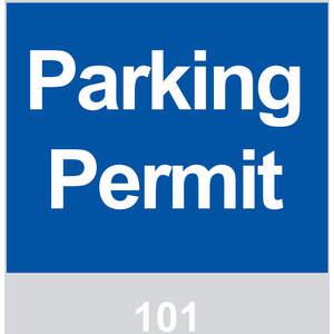 BRADY 96230 Parking Permits Windshield Blue - Pack Of 100 | AD2QWK 3TLY6