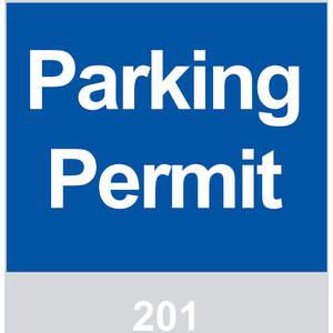 BRADY 96231 Parking Permits Windshield Blue - Pack Of 100 | AD2QWL 3TLY7