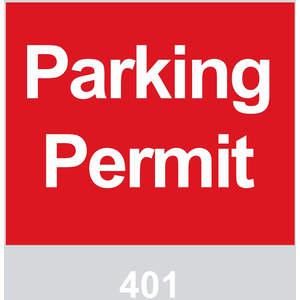 BRADY 96237 Parking Permits Windshield Red - Pack Of 100 | AD2QWU 3TLZ5