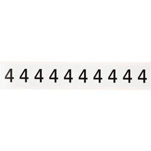 BRADY 9713-4 Number Label Character 4 1 Inch Height Vinyl | AG9KQT 20TD33