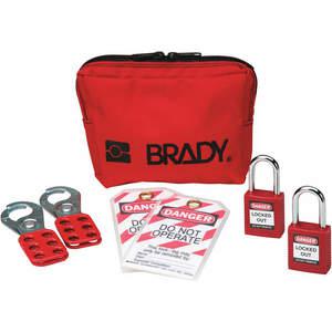 BRADY 99290 Tragbares Lockout-Kit, 7-teilig, gefüllt | AA7GZQ 15Y568