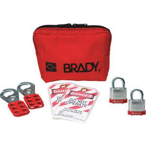 BRADY 99292 Tragbares Lockout-Kit, gefüllt mit 7 Beuteln | AA7GZR 15Y569