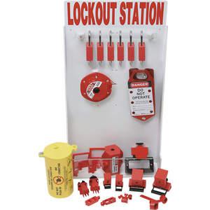 BRADY 99706 Lockout Station Elektrisch 6 Vorhängeschlösser | AA7HBL 15Y612