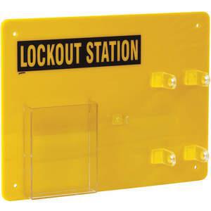 BRADY LC202G Lockout Station unbefüllt 12 Zoll Breite | AD2YQM 3WPT4